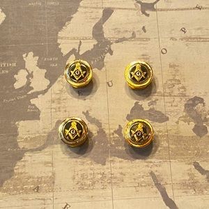 Masonic tuxedo shirt studs
